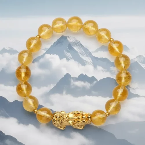 The Ultimate Wealth Bracelet: Citrine & Pixiu Fortune Charm