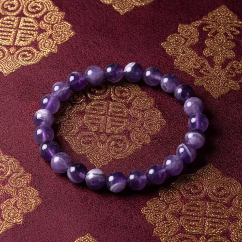 Amethyst Bracelet Natural Stone Peace Clarity