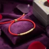 Tibetan Red String Bracelet for Luck & Protection