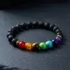 7 Chakra Lava Stone Bracelet – Spiritual Energy & Healing Jewelry