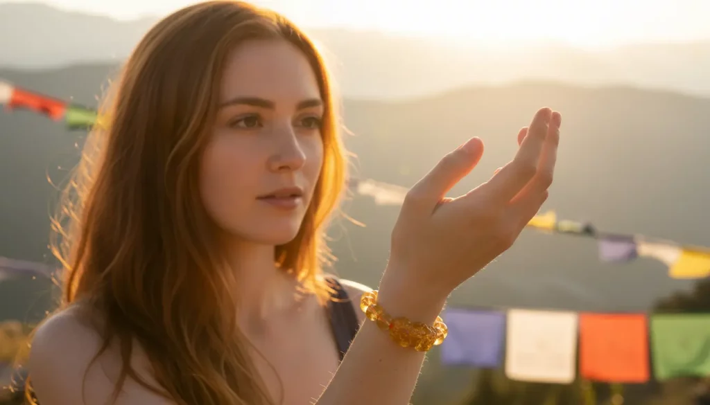 Citrine Pixiu Bracelet Sunset Meditation Outdoor Citrine pixiu bracelet sunset meditation outdoor