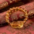 Citrine pixiu bracelet on tibetan fabric