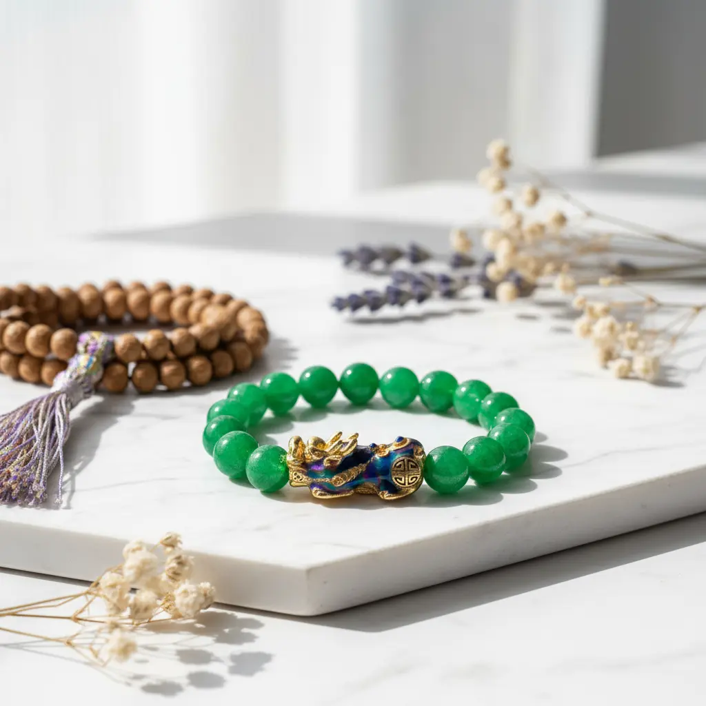 Green Jade Pixiu Bracelet Collection - Natural Stone Jewelry Green jade pixiu bracelet collection natural stone jewelry