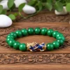 Green Jade Pixiu Bracelet - Wealth & Protection Charm