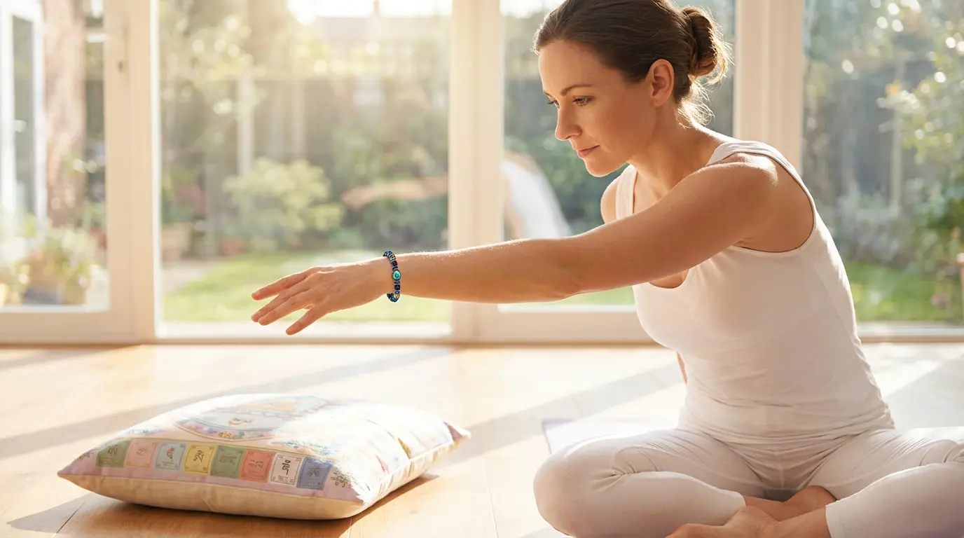 Tibetan Yoga Thangka Art on Meditation Mat Tibetan yoga thangka art on meditation mat