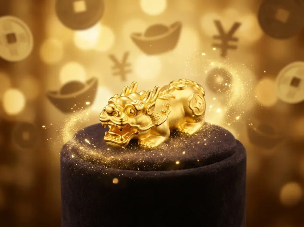 24k gold pixiu bracelet rapid wealth energy