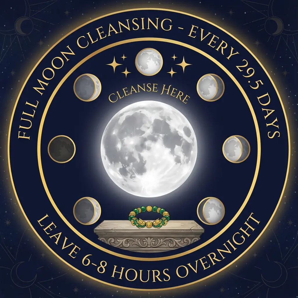 Full moon pixiu bracelet cleansing calendar schedule