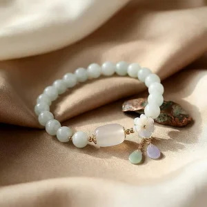 Natural Jade Bracelet for Luck & Healing