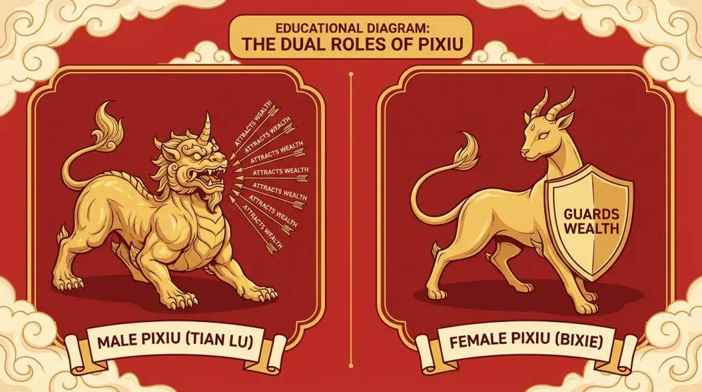 Male vs female pixiu characteristics guide