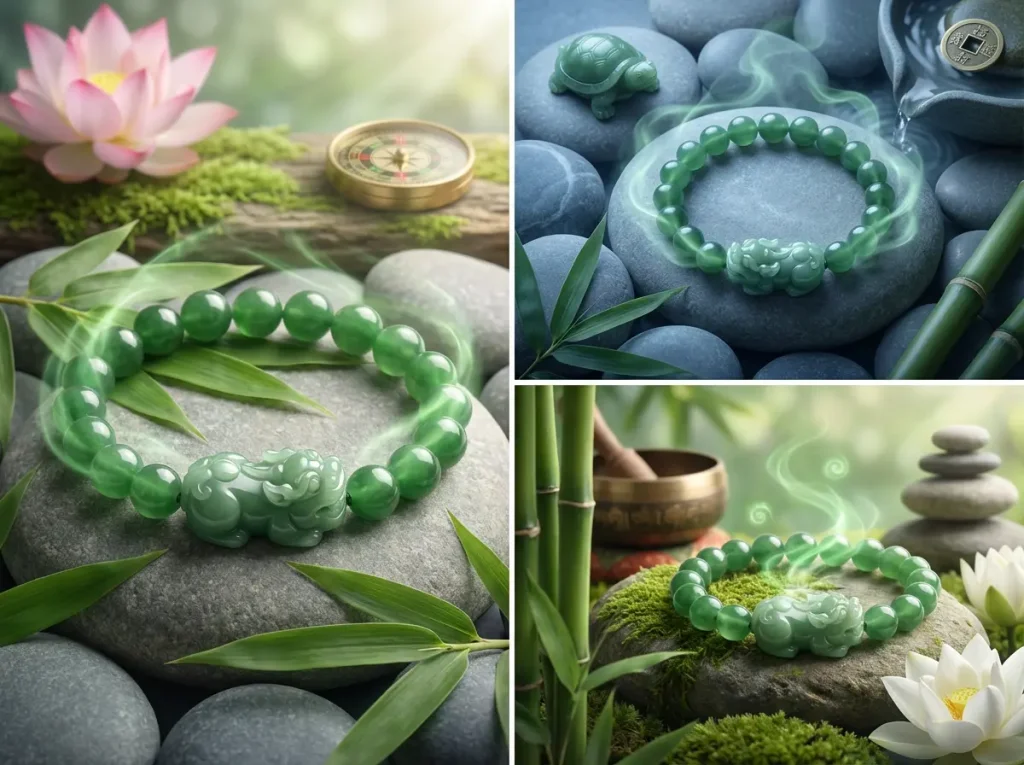 Natural jade pixiu bracelet steady wealth accumulation