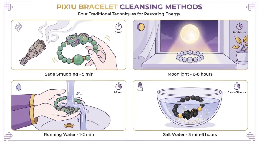 Pixiu Bracelet Cleansing Methods Comparison Chart Pixiu bracelet cleansing methods comparison chart
