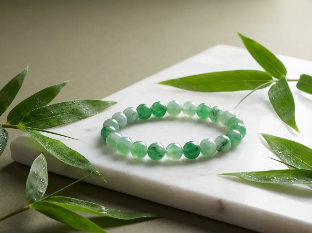 Green jade healing bracelet