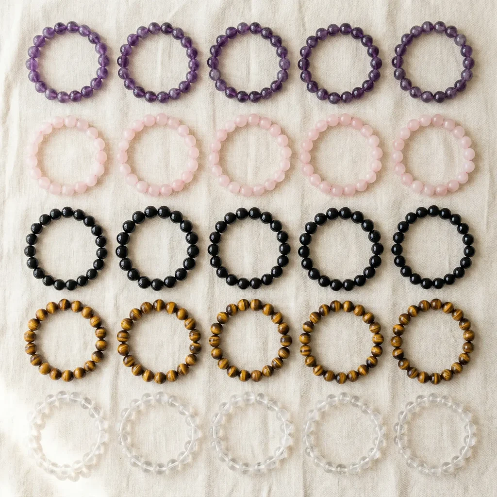 Healing crystal bracelet collection.jpg