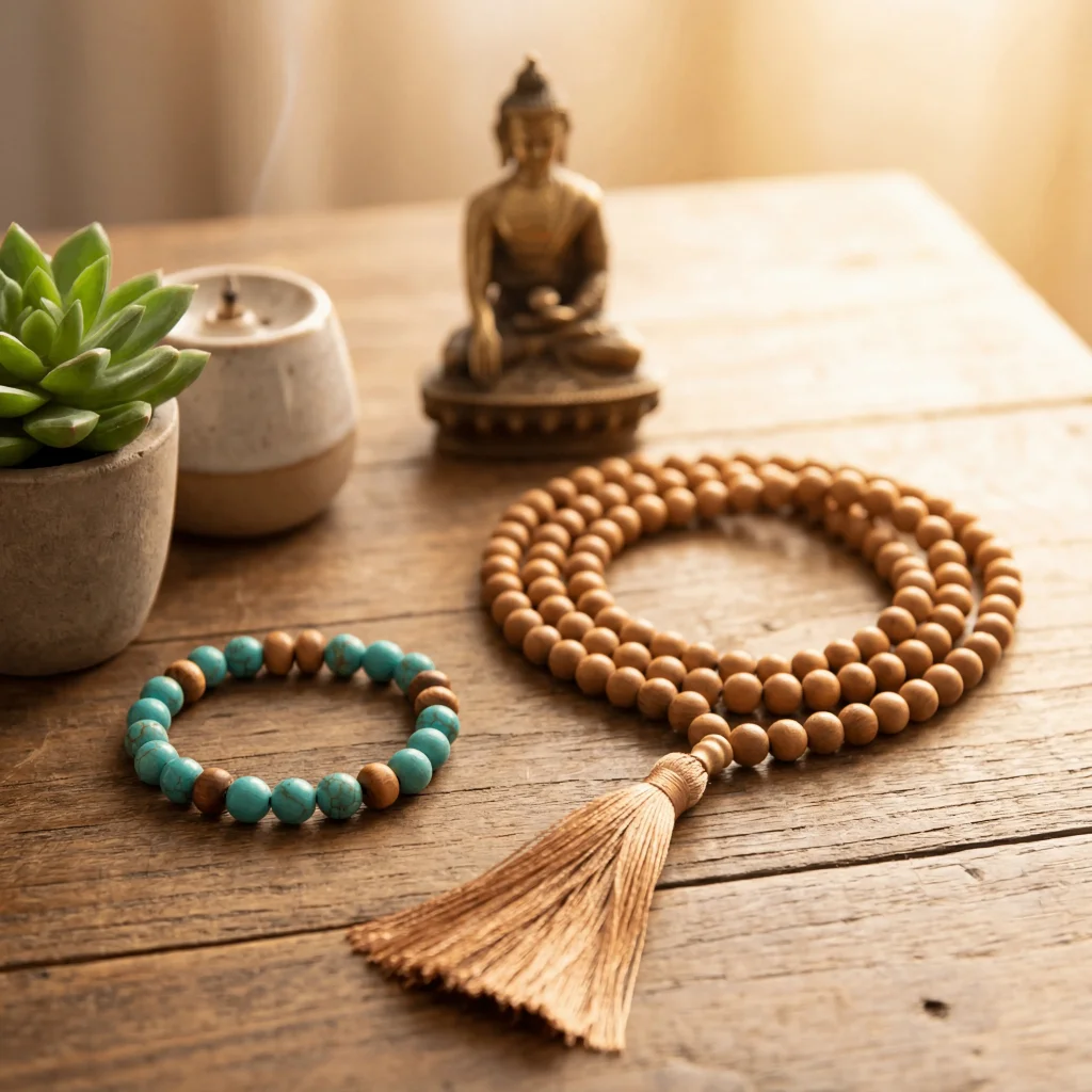 Mala beads meditation necklace bracelet