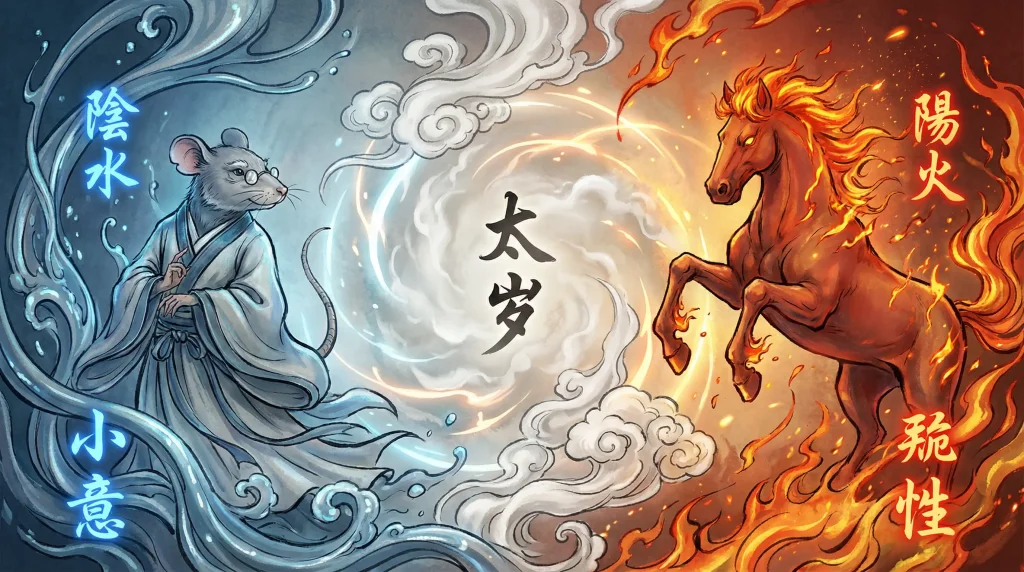 Rat horse clash water fire tai sui 2026