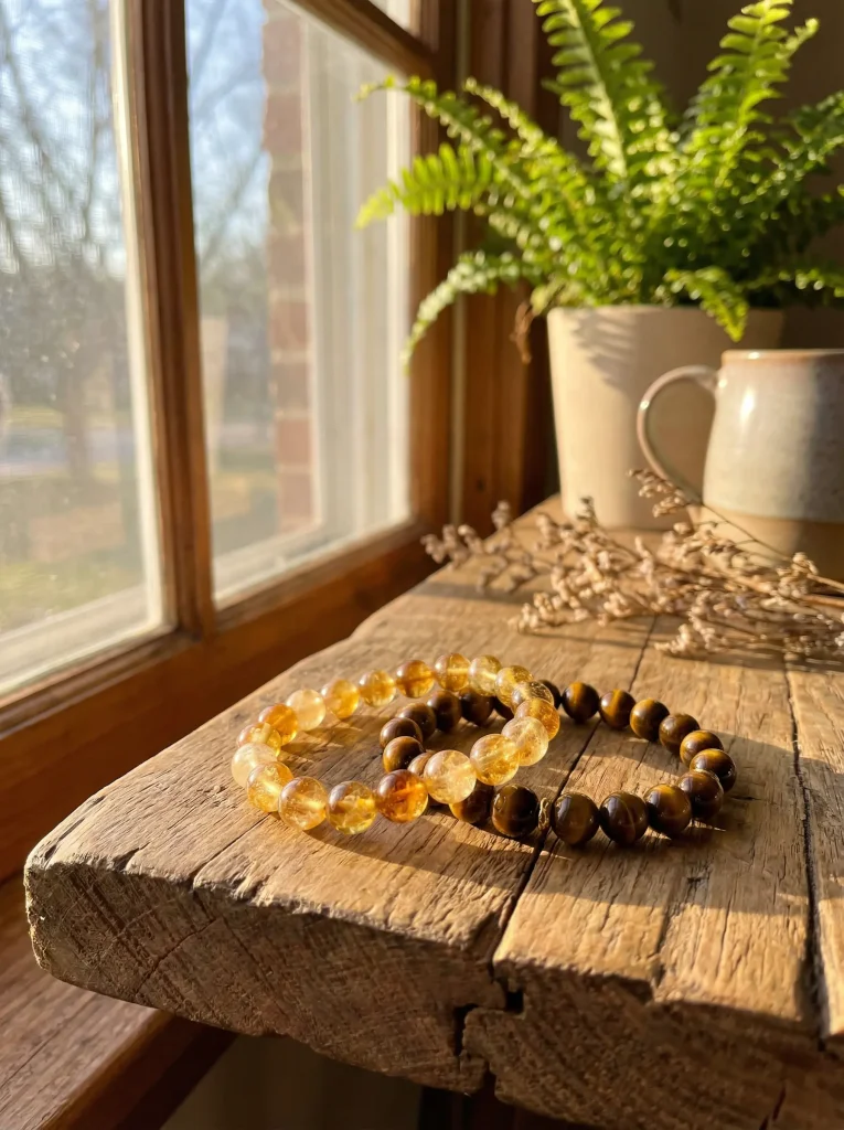 Sunlight charging tiger eye citrine.jpg