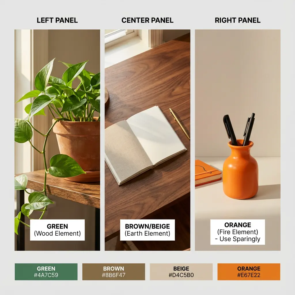 2026 office feng shui lucky colors palette guide