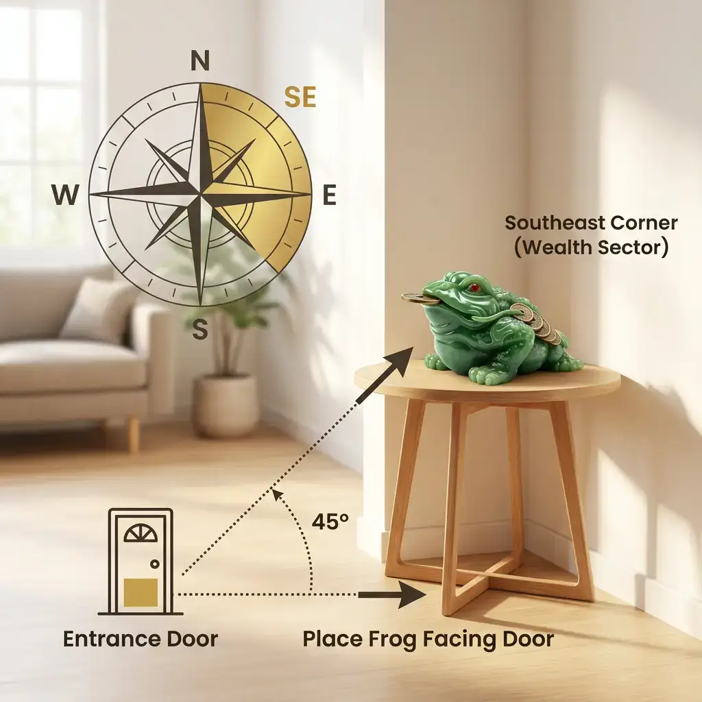 Money frog southeast placement diagram