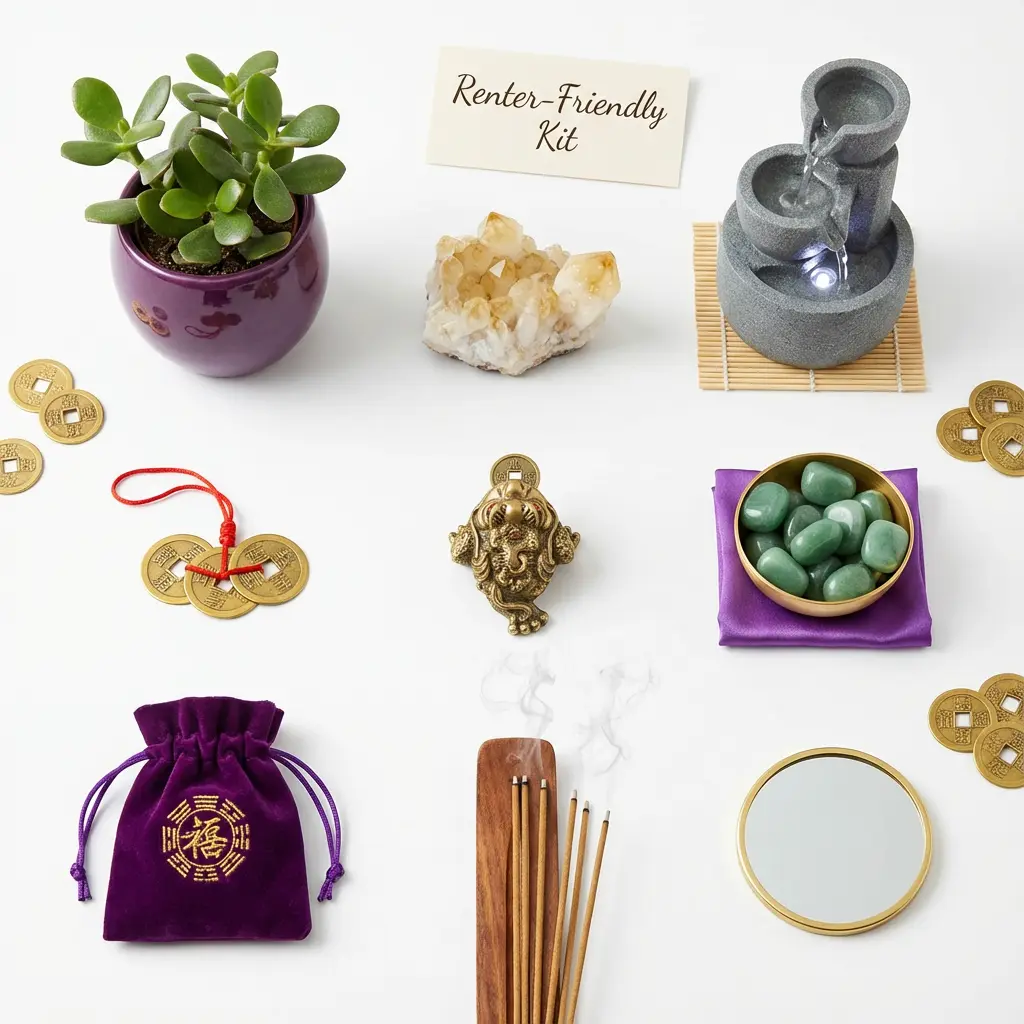 Portable feng shui wealth activation items