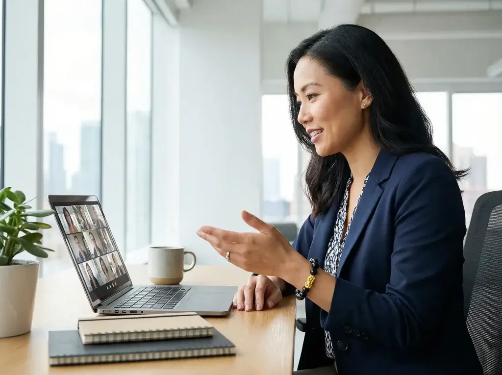 Professional woman wearing pixiu bracelet