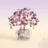 Amethyst crystal tree feng shui golden charms