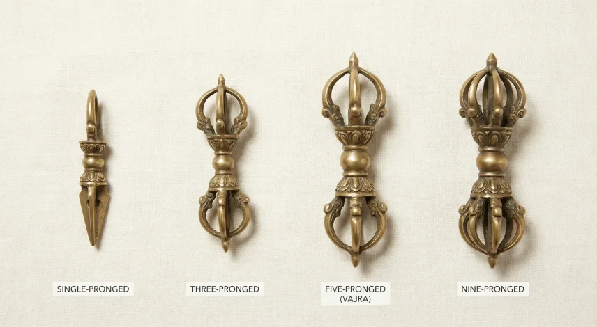 Dorje vajra prong types comparison chart