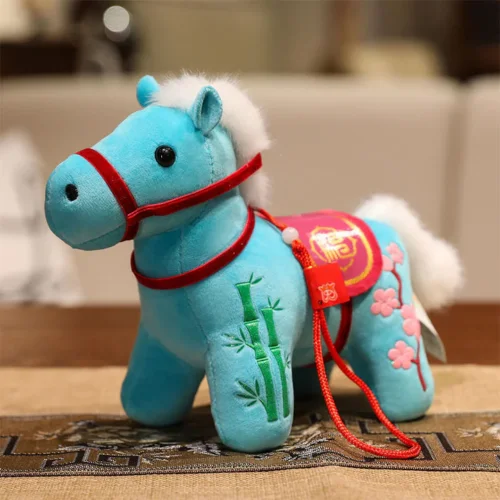 Cyan bamboo horse