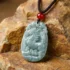 Natural jadeite jade pixiu pendant necklace – hand carved chinese zodiac amulet