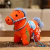 Year of the Horse Plush Doll – Lucky Zodiac Gift - Orange Bamboo Horse, 20*9.5*16cm