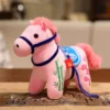 Year of the Horse Plush Doll – Lucky Zodiac Gift - Pink Bamboo Horse, 20*9.5*16cm