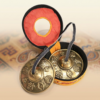 Tibetan Tingsha Bell — Six True Words & Dragon Copper Meditation Cymbals With Bag