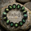 Green Eye Obsidian Healing Bracelet — Stretchable Natural Rainbow Obsidian