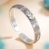 Fortune Pixiu Lucky Bangle – Tibetan Wealth Cuff