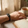 does-pixiu-bracelet-work-black-obsidian Black obsidian Pixiu bracelet worn on a left wrist as a daily intention and wealth symbol