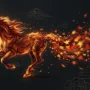 Fire Horse Year Banner October 2026 Chinese zodiac horoscope banner for the Bing Wu Fire Horse year