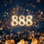 angel-number-888-money-abundance Glowing angel number 888 symbolizing money and abundance, surrounded by golden light