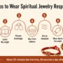 7-steps-wear-spiritual-jewelry-respectfully-infographic Infographic of 7 steps to wear spiritual jewelry respectfully, from naming your reason to storing a mala bracelet in a cloth pouch