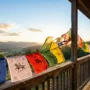 tibetan-prayer-flags-five-color-order Losar altar at home with seven water bowls, chemar bo, and khapse tower set up for the Tibetan New Year 2027
